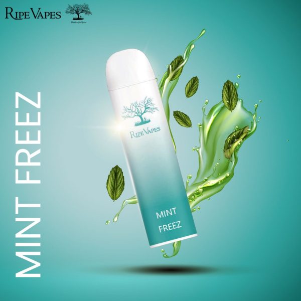 پاد یکبار مصرف  رایپ ویپز ۳۰۰۰ پاف نعنا یخ-Ripe Vapes 3000puffs mint Ice