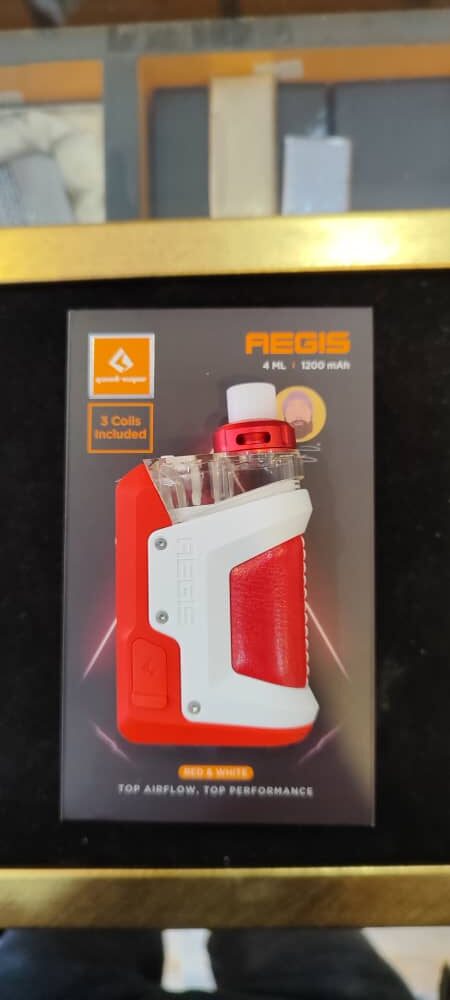 پاد ماد گیک ویپ ایجیس رد اند وایت- Geekvape Aegis Hero RTE Rip Trippers Red & White Pod Mod - تصویر 3