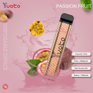 yuoto passion fruit 2500 puffs