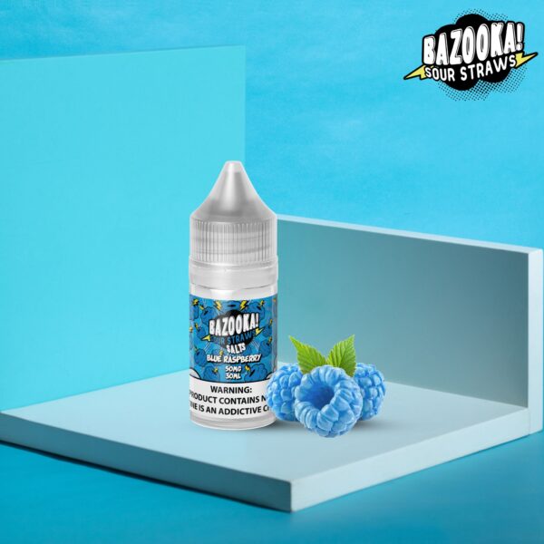 سالت بازوکا بلو رزبری یخ_Bazooka Blue rasberry Salt