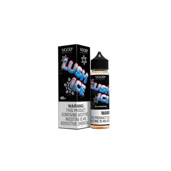 جویس وی گاد هندوانه پاستیل یخ سری بمب_Vgod Lush ICE bomb series Free juice