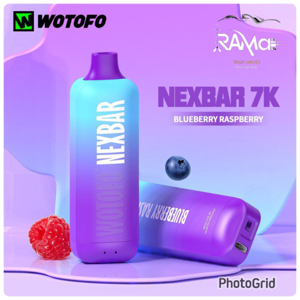 پاد یکبار مصرف ووتوفو نکسبار بلوبری تمشک _ WOTOFO Nexbar Bluberry Rasberry 7k puff Pod