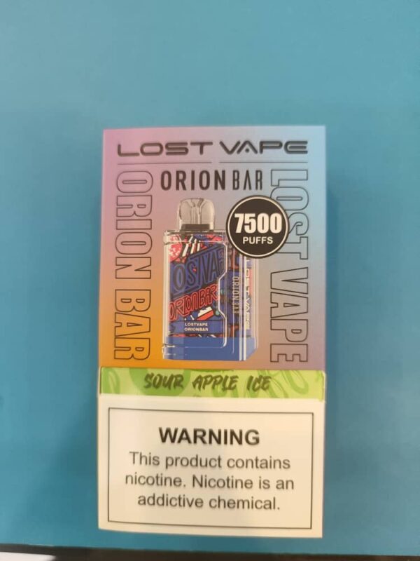 پاد یکبار مصرف لاست ویپ اوریون بار سیب ترش یخ _ Lost Vape sour apple ice Disposable Pod
