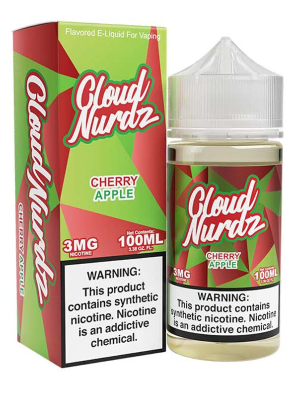 فری جویس کلودنوردز آلبالو سیب - Cloud Nurdz Cherry Apple Free Juice 100 ml