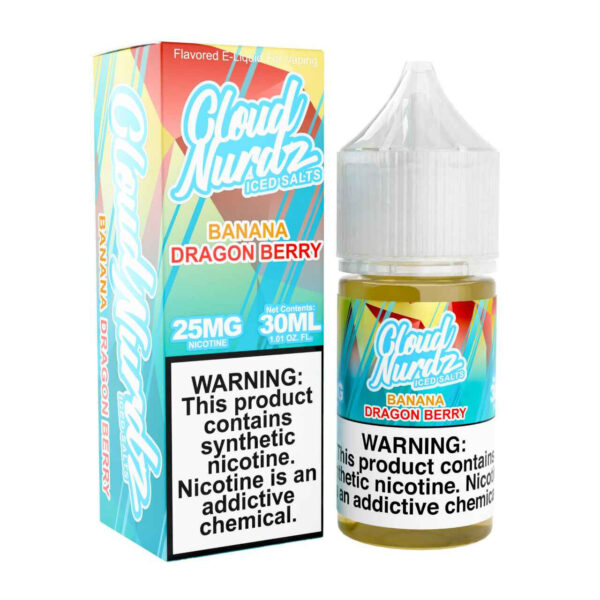 فری جویس کلودنوردز موز دراگون فروت تمشک یخ - Cloud Nurdz Banana Dragon berry ice Free Juice 100 ml