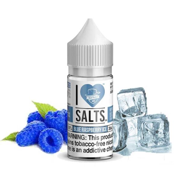 سالت نیکوتین I love salt  بلوبری تمشک یخ_ I Love Salt Blue rasberry ice