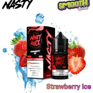 سالت نستی توت فرنگی و یخ سری اسموت_ Nasty Smooth Series Salt nic