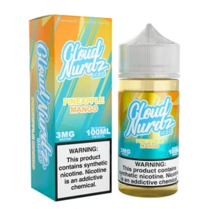 فری جویس کلودنوردز آناناس انبه یخ - Cloud Nurdz Pineapple Mango iced Free Juice 100 ml