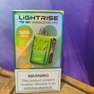 پاد یکبارمصرف لاست ویپ 18000 پاف سیب ترش یخ _ Lost Vape LightRise sour apple ice disposable pod