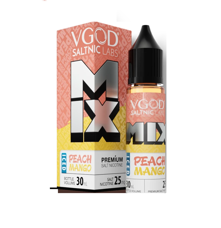 سالت وی گاد میکس هلو انبه _Vgod MIX Peach Mango salt