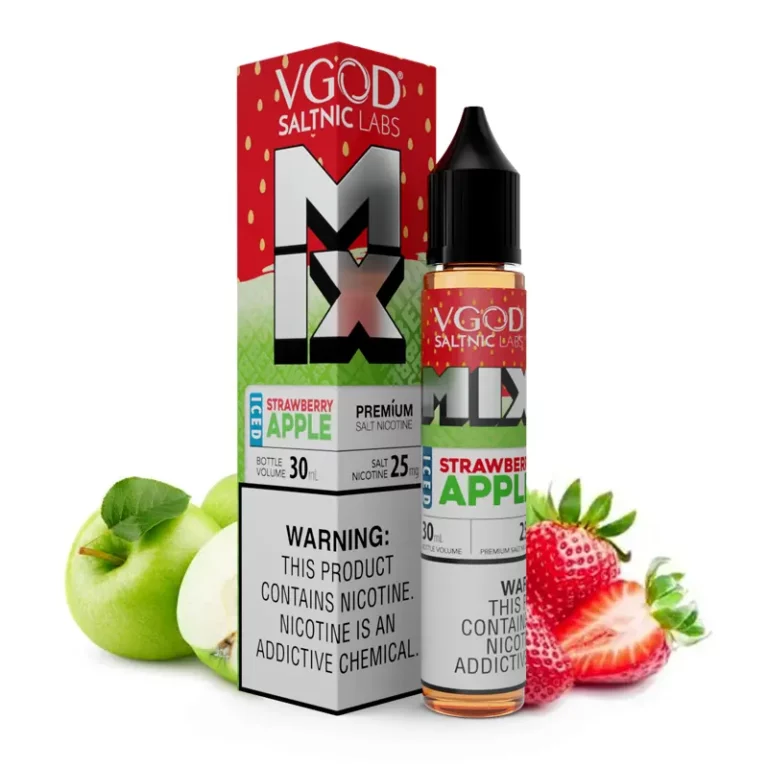 سالت وی گاد سیب توت فرنگی میکس_Vgod Mix apple strawberry SaltNic